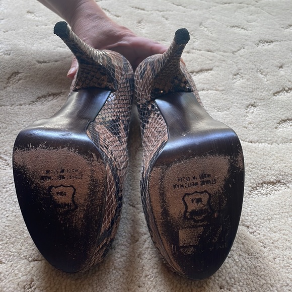 Python Stuart Weitzman Platform Pumps - Picture 4 of 4